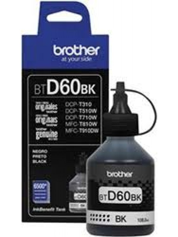 BTD60BK Brother Genuine Ink Bottle, Black, Page Yield up to 7,500 Pages