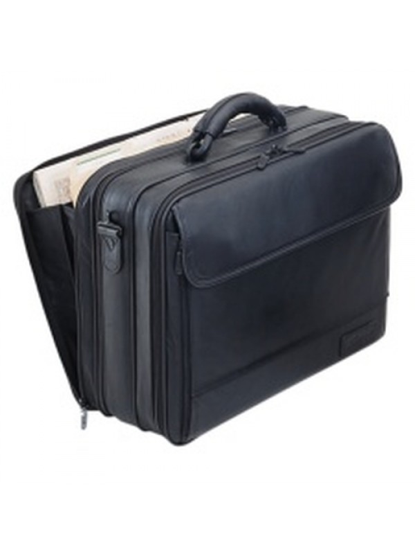 Business Traveler leather black equipment case