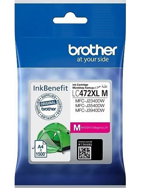LC472XLM Brother Ink Cartridge - High Yield Cartridge - Magenta