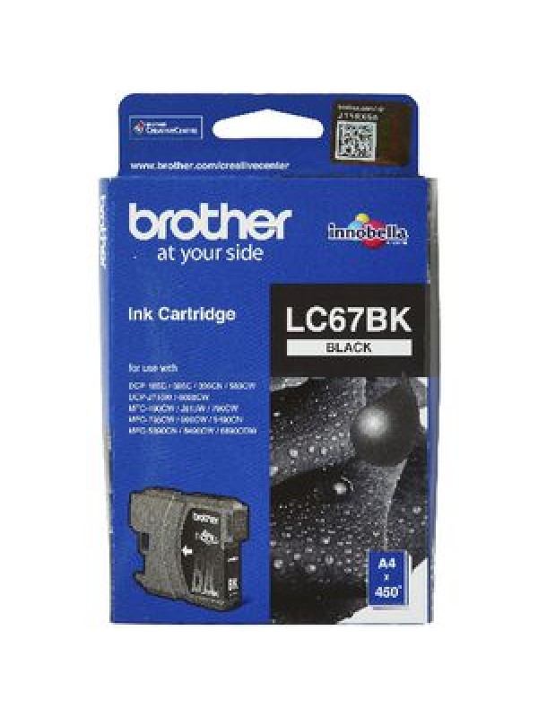LC67BK  Genuine Brother Ink Cartridge - Black