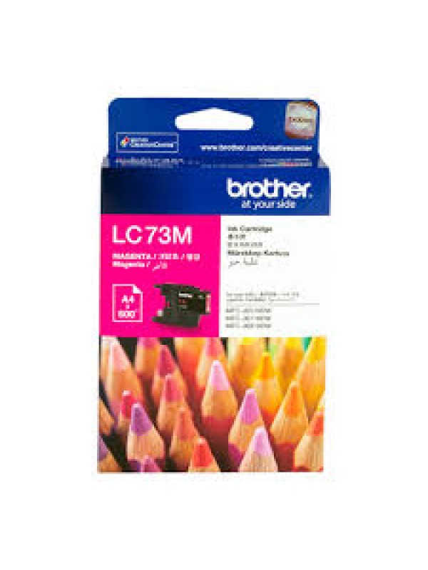 LC73M Brother Genuine Ink Cartridge, Magenta, Page Yield up to 600 Pages