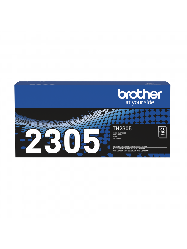 TN2305  BROTHER Toner for LaserJet Printing 1200 Page Yield - Black 