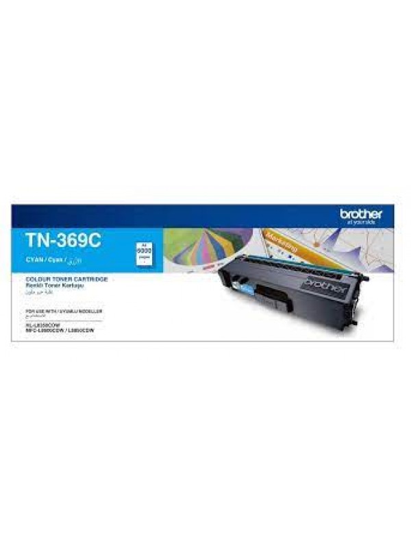 TN369C BROTHER High Yield Toner For LaserJet Approx. 6,000 Page - Cyan