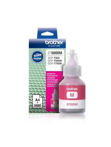 BT5000M  Brother Genuine Ink Bottle, Magenta, Page Yield up to 5,000 Pages