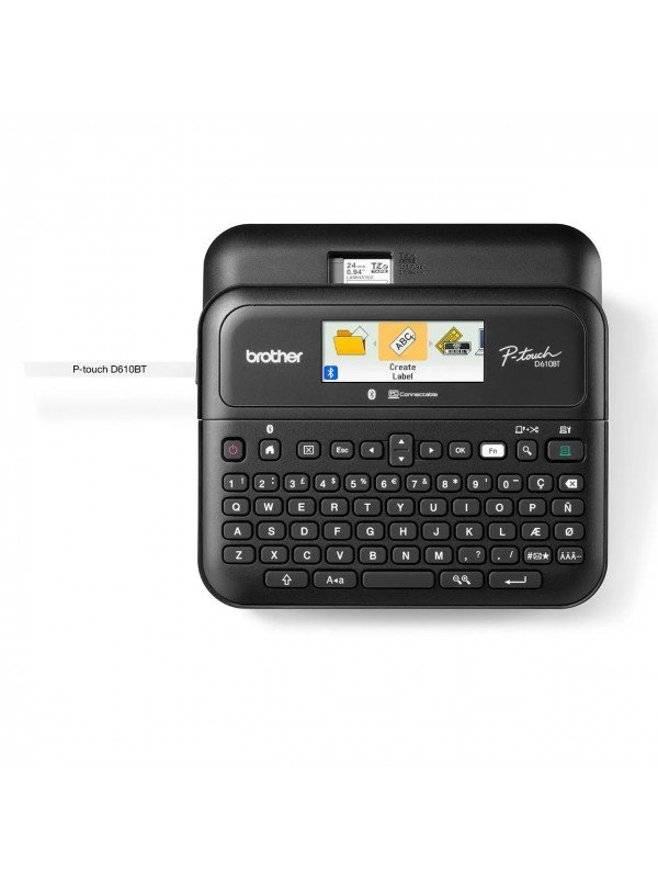 PT-D610BT-01-600x800 PT-D610BT Brother Label Printer / PC connectivity / Bluetooth - الصورة 1