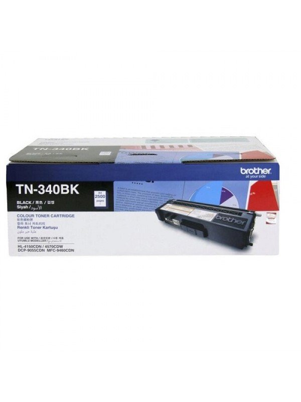 TN340BK Brother black standard yield toner (2,500 pages)